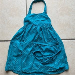 Old Navy Teal Sundress and Diaper Cover 2T